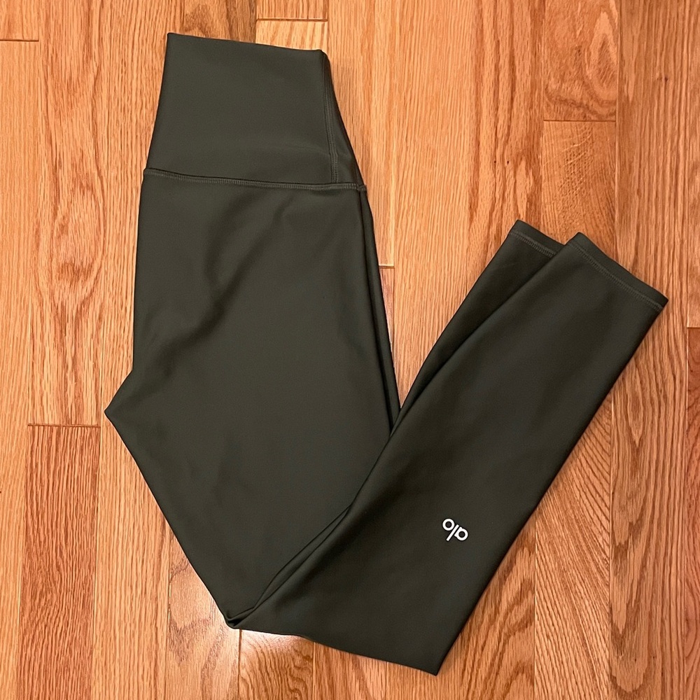 ALO Yoga Dark Olive High-Rise Leggings